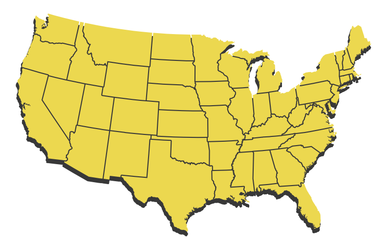 Usa Service Area Map