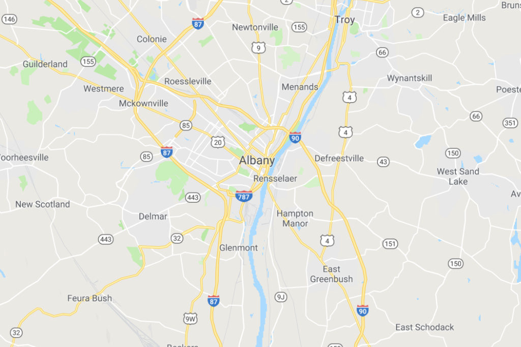 Albany New York Service Area Map