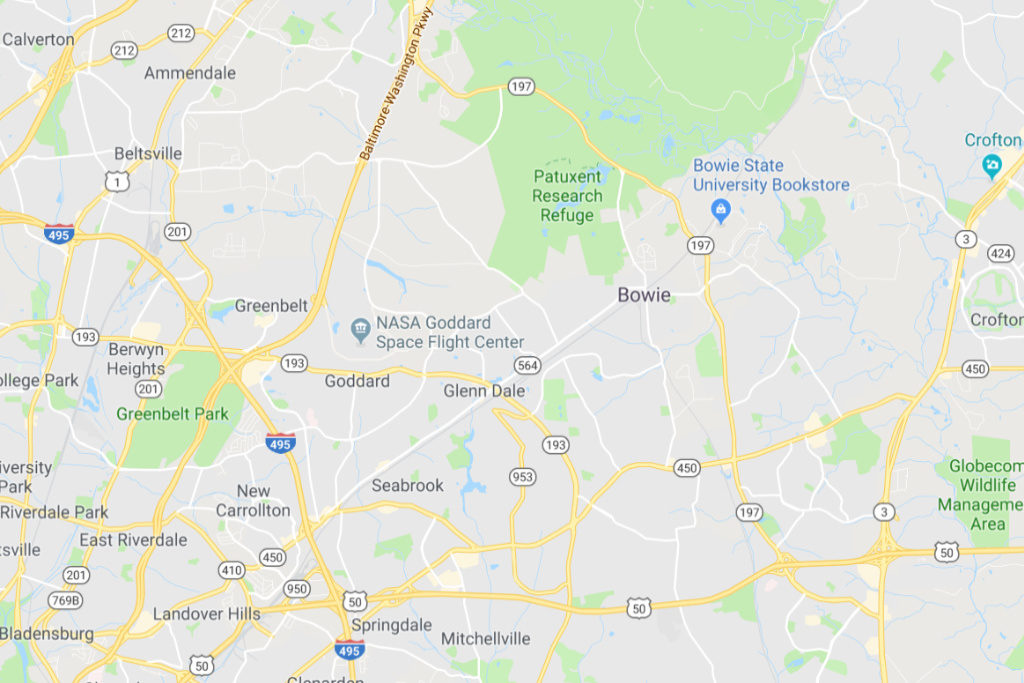 Bowie Maryland Service Area Map