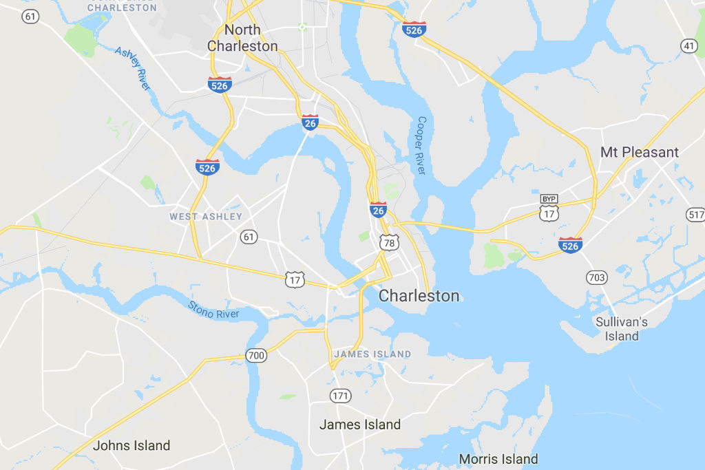 Charleston South Carolina Service Area Map