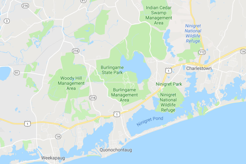 Charlestown Rhode Island Service Area Map