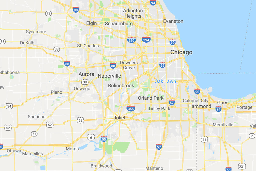 Chicago Illinois Service Area Map