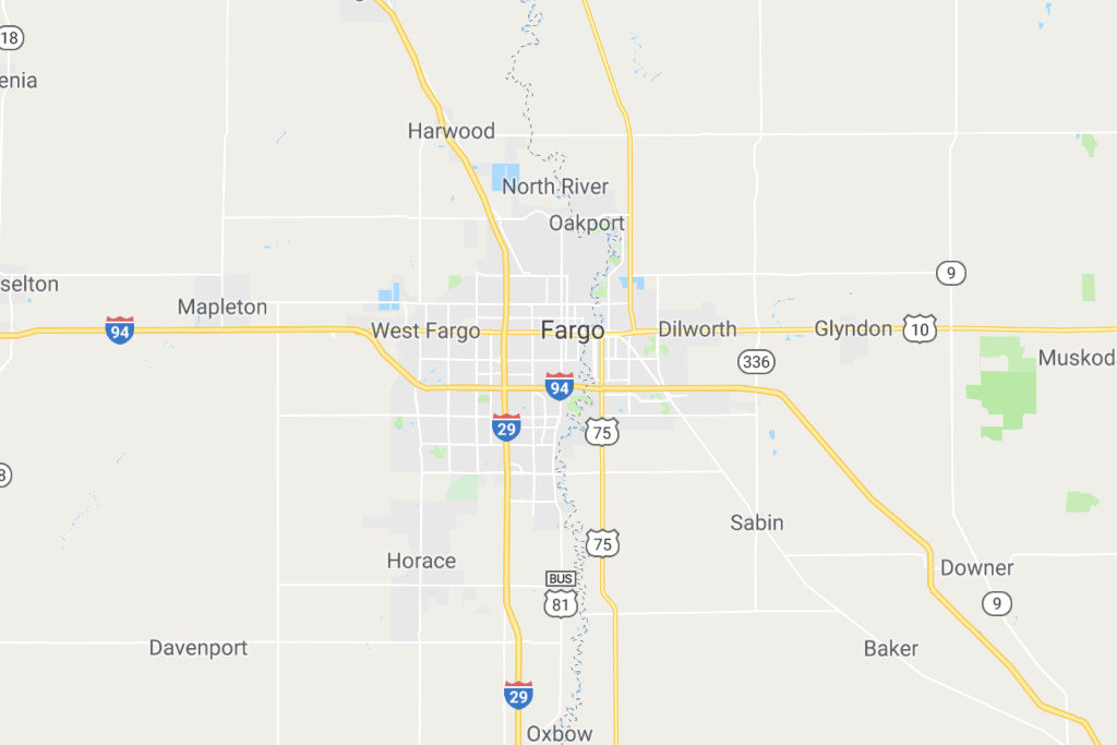 Fargo North Dakota Service Area Map