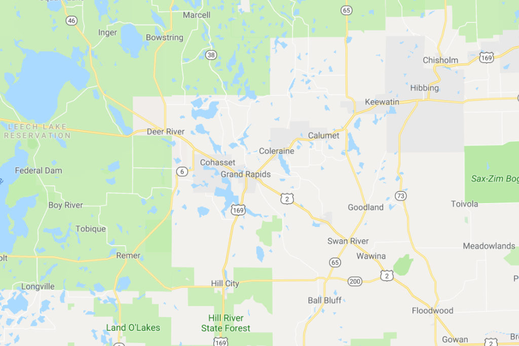 Grand Rapids Minnesota Service Area Map