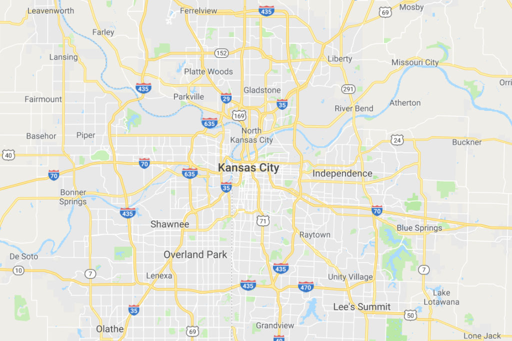 Kansas City Missouri Service Area Map