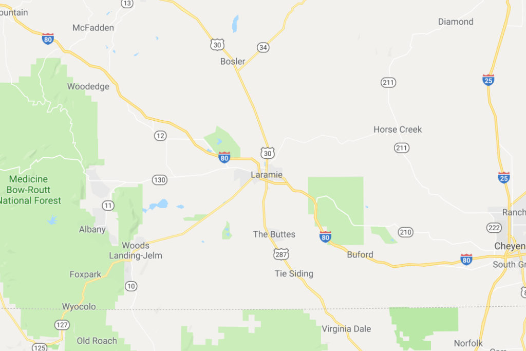 Laramie Wyoming Service Area Map