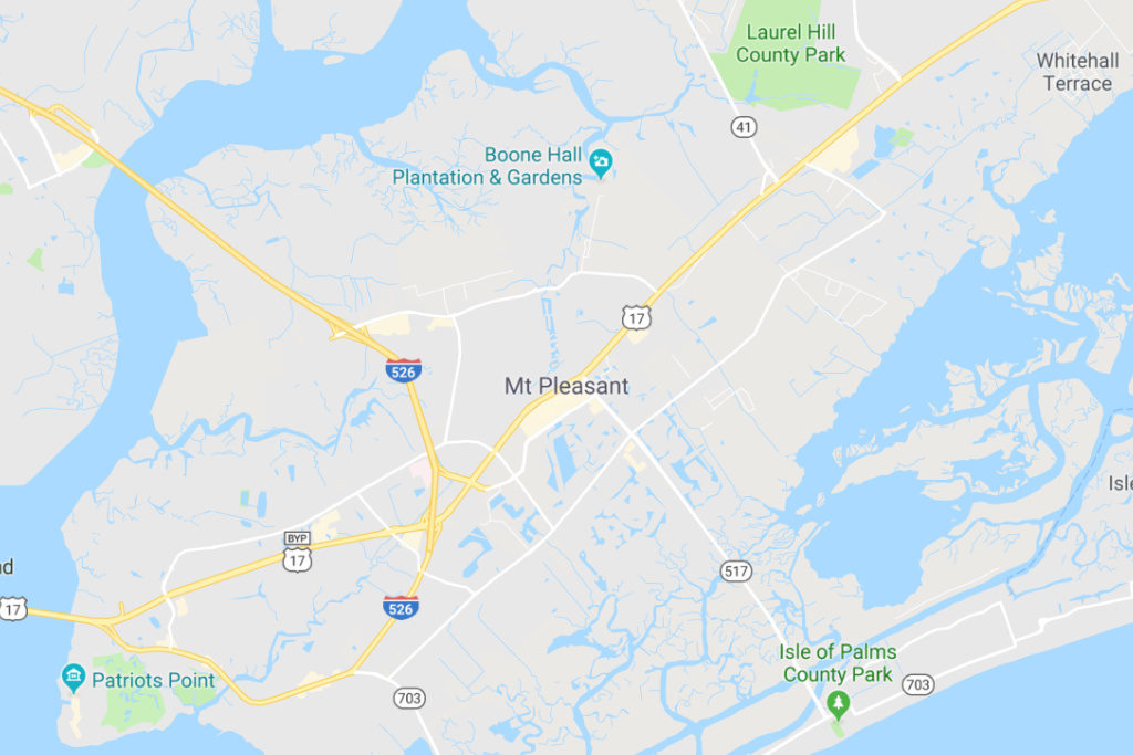 Mt Pleasant South Carolina Service Area Map
