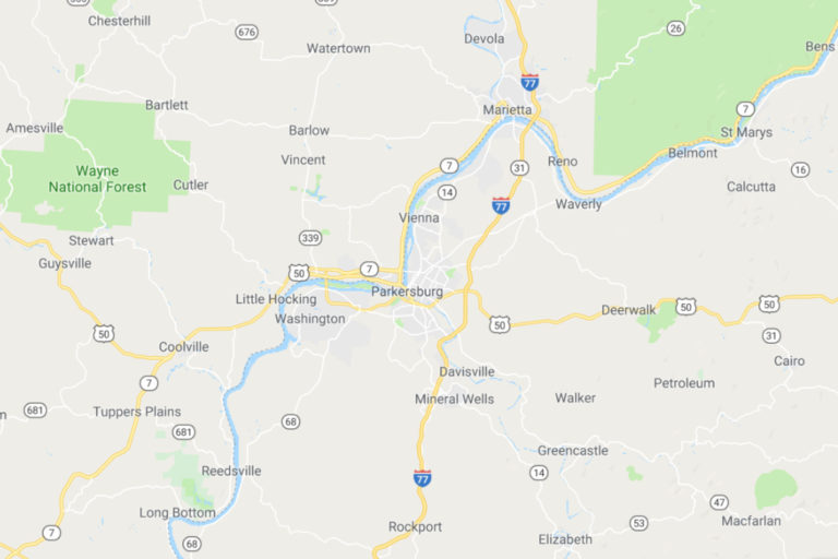 Parkersburg West Virginia Service Area Map 768x512 