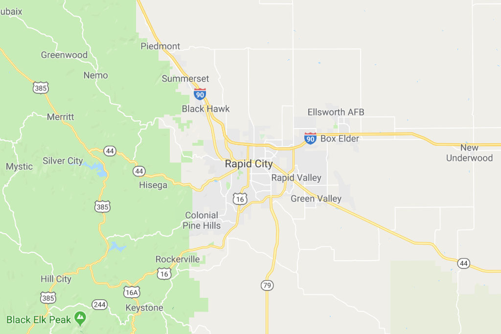 Rapid City South Dakota Service Area Map