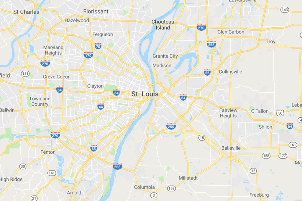 St Louis Missouri Service Area Map